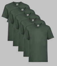 Fruit of the Loom Original T-shirt | Pack Of 5 | S-3XL Fruit of the Loom