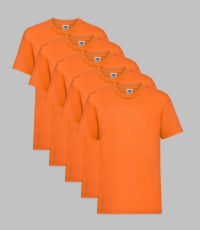 Fruit of the Loom Original T-shirt | Pack Of 5 | S-3XL Fruit of the Loom