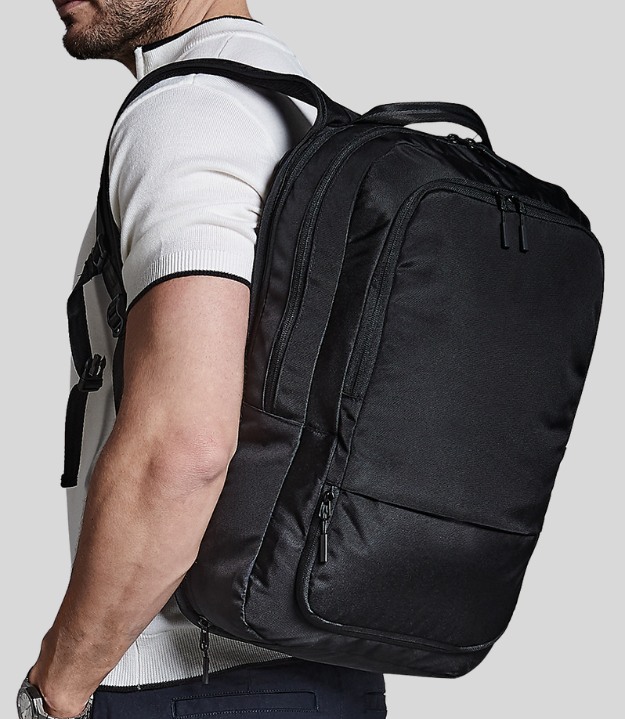 Quadra | Pitch black 24 hour backpack - Prime Apparel