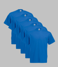 Fruit of the Loom Original T-shirt | Pack Of 5 | S-3XL Fruit of the Loom