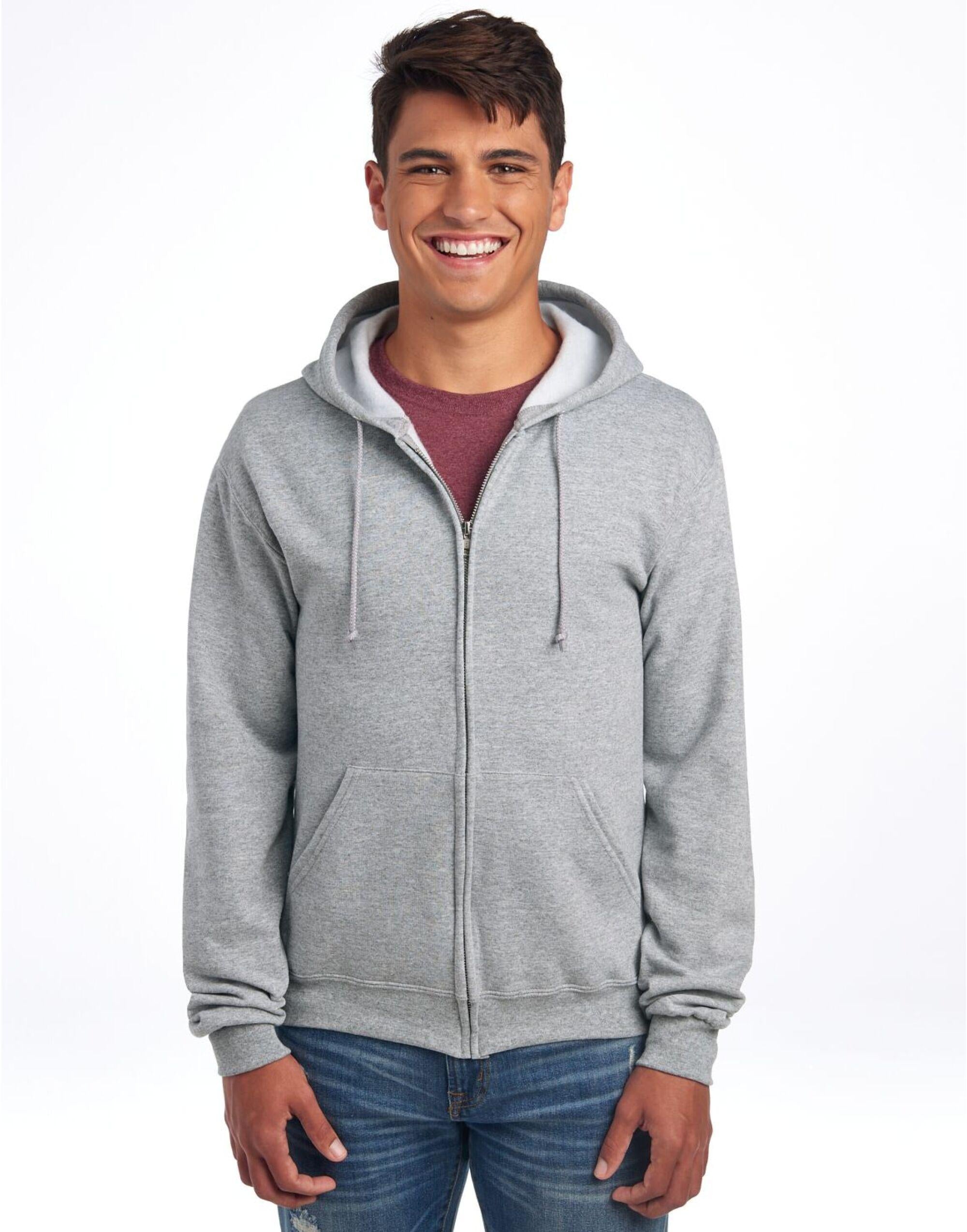 Jerzees NuBlend Full-Zip Hooded Sweat - Men's Outdoor Top - Casual Jerzees (7046223148714362625)