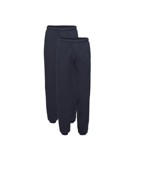 Fruit Of The Loom Men's Premium Elasticated Cuff Jog Pants Pack of 2 Plain Casual Menswear Basic FRUIT OF THE LOOM (7279887302174803718)