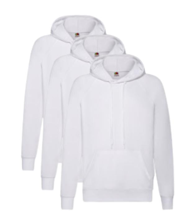 Fruit Of The Loom Men's Classic Hooded Sweat Pack of 3 - Plain Pattern - Slim Fit - Pullover, Basic FRUIT OF THE LOOM (7279887302174803718)