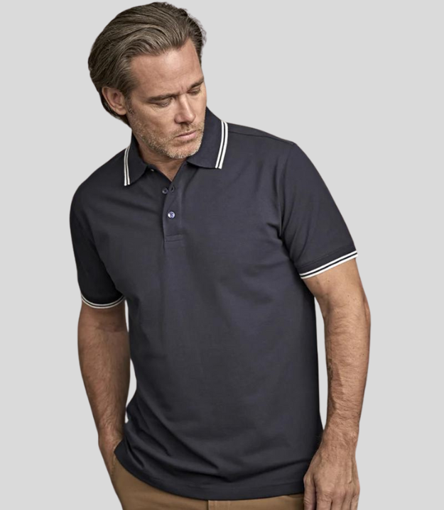 Tee Jays | Mens Luxury Stripe Stretch Polo Tee Jays