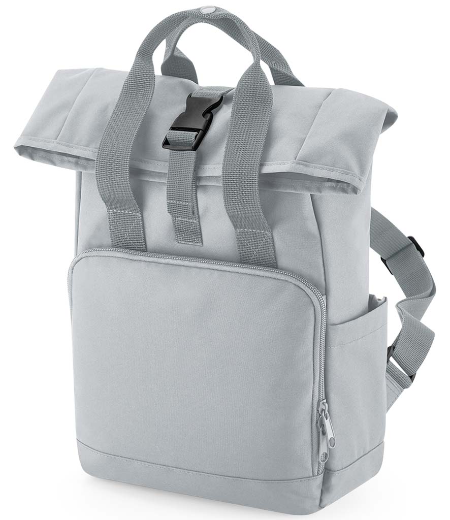 BagBase | Recycled Mini Twin Handle Roll-Top Backpack - Prime Apparel