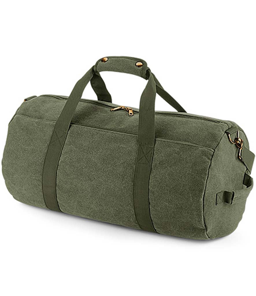 Bagbase Vintage Canval Barrel Bag BagBase