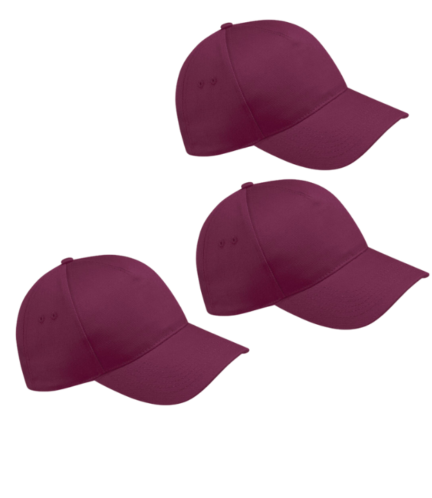 Beechfield Ultimate 5 Panel Cap Pack of 3 Beechfield