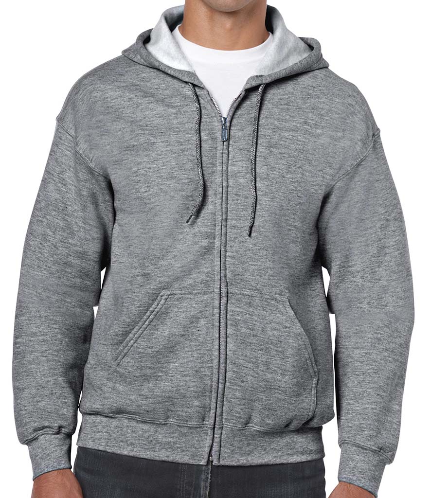 Gildan Heavy Blend Adult Zip Hood Sweat - Prime Apparel