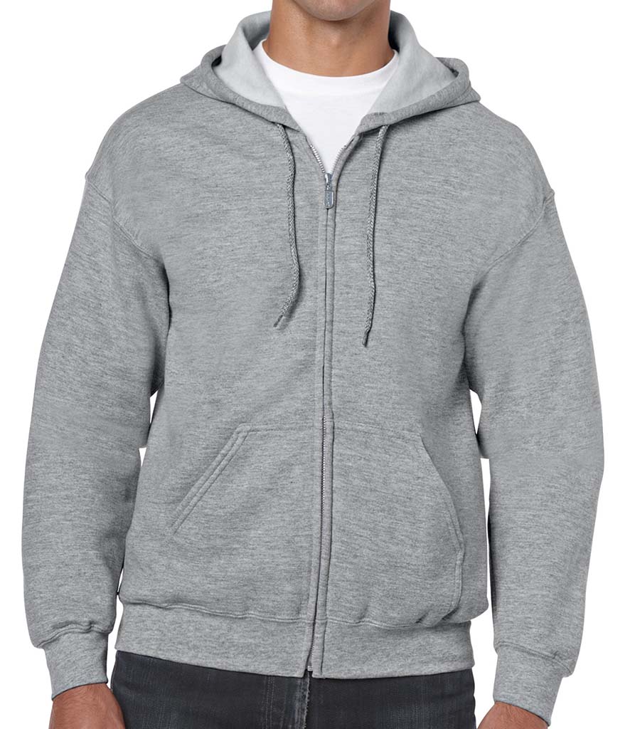 Gildan Heavy Blend Adult Zip Hood Sweat - Prime Apparel