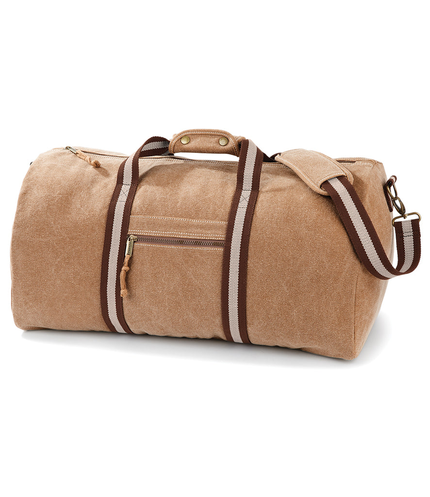 Quadra Desert Canvas Holdall Quadra