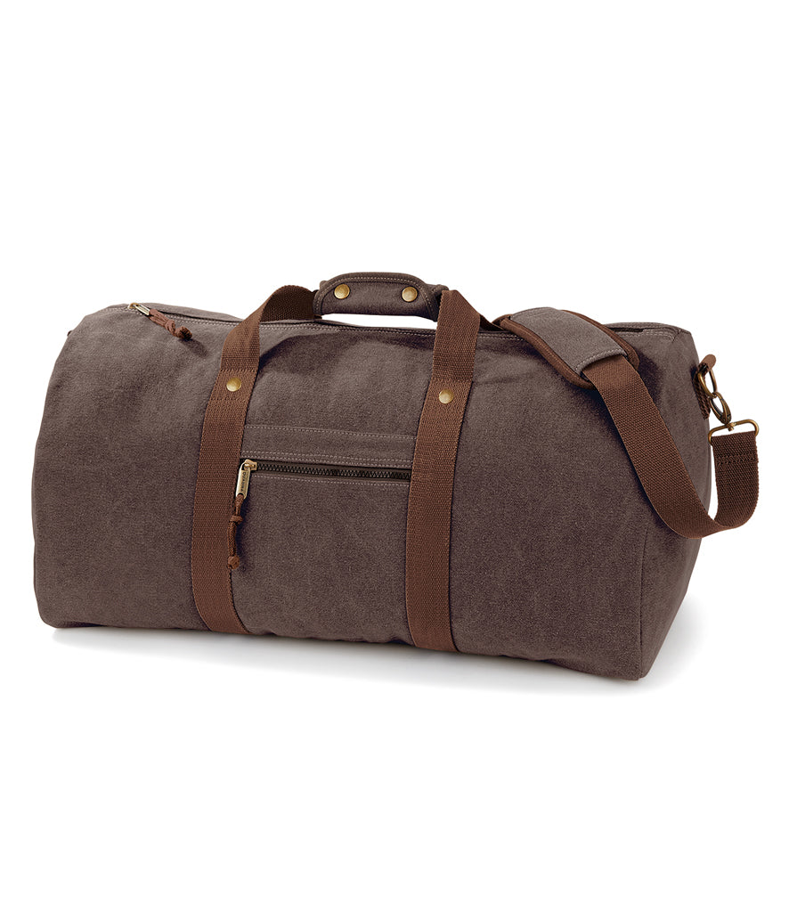 Quadra Desert Canvas Holdall Quadra