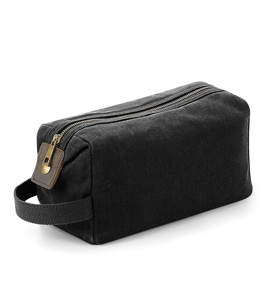 Quadra Heritage Waxed Canvas Wash Bag Quadra