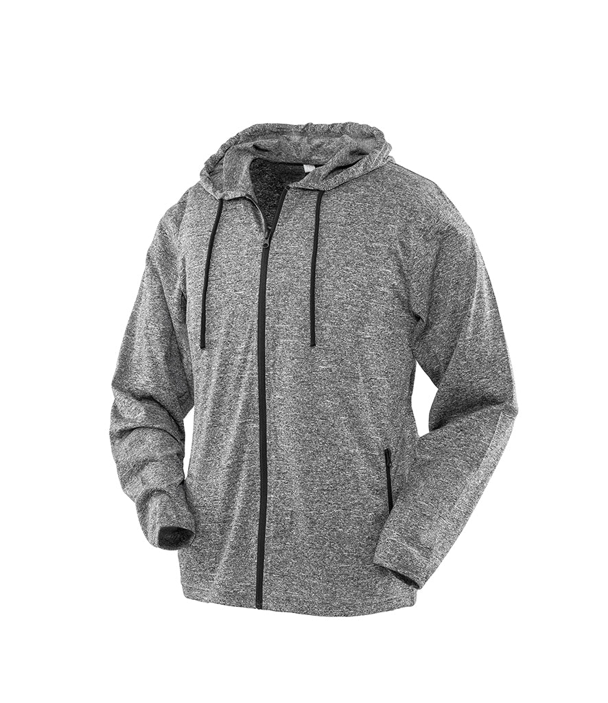 Spiro Fitness Womens Hooded Tee-Jacket - Prime Apparel