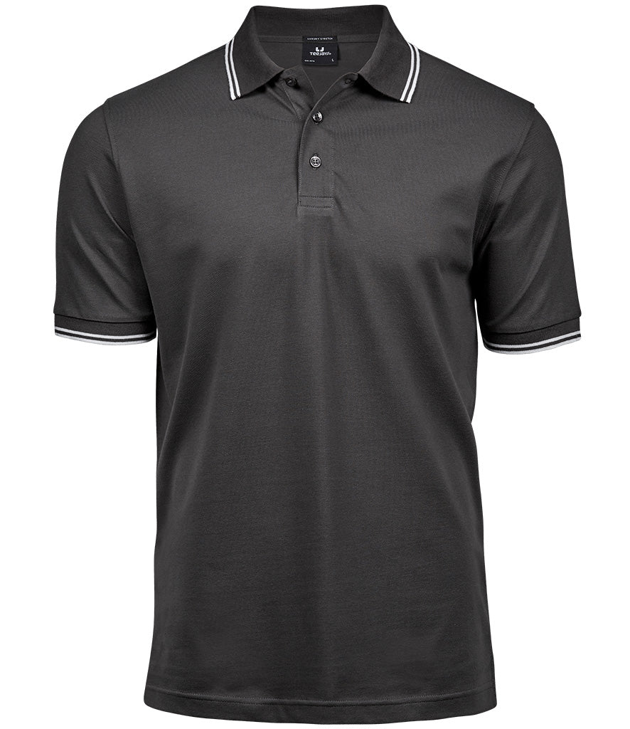 Tee Jays | Mens Luxury Stripe Stretch Polo Tee Jays