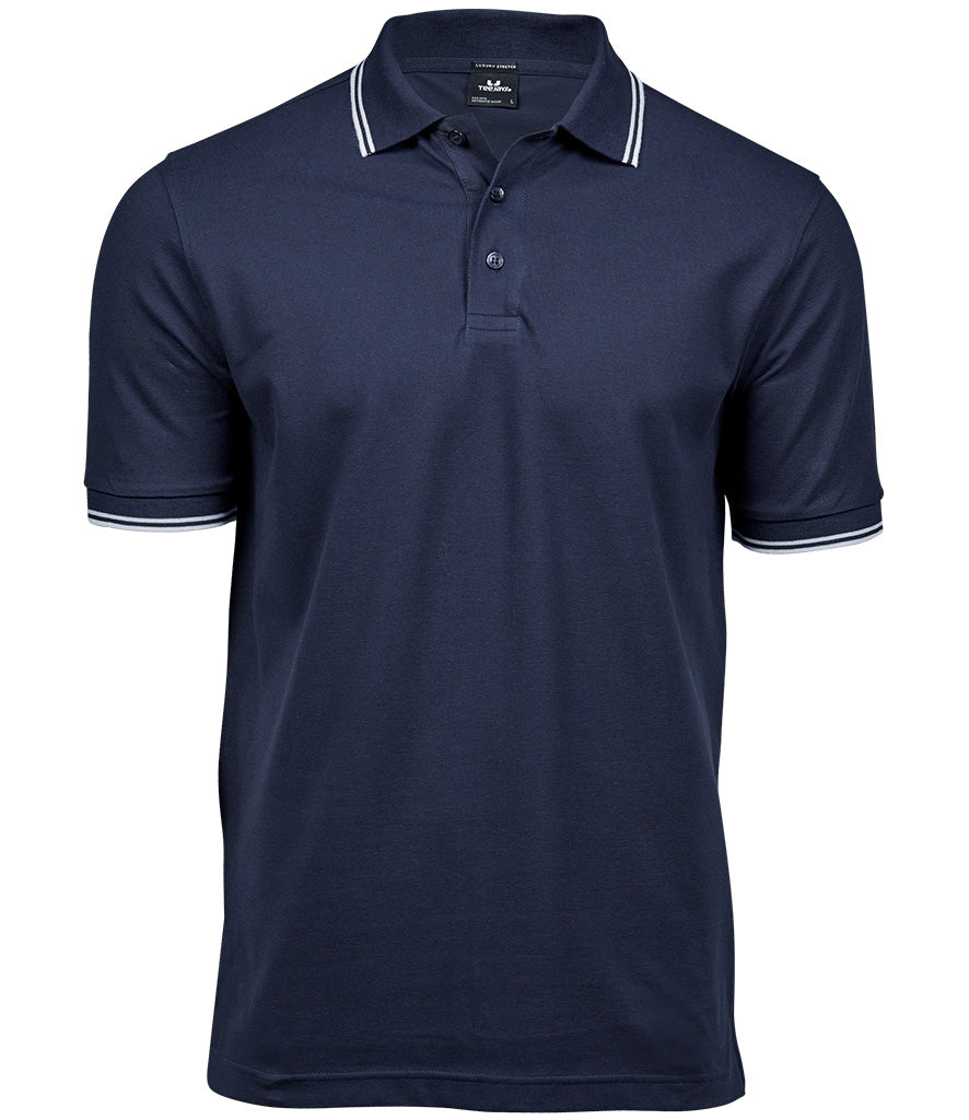 Tee Jays | Mens Luxury Stripe Stretch Polo Tee Jays