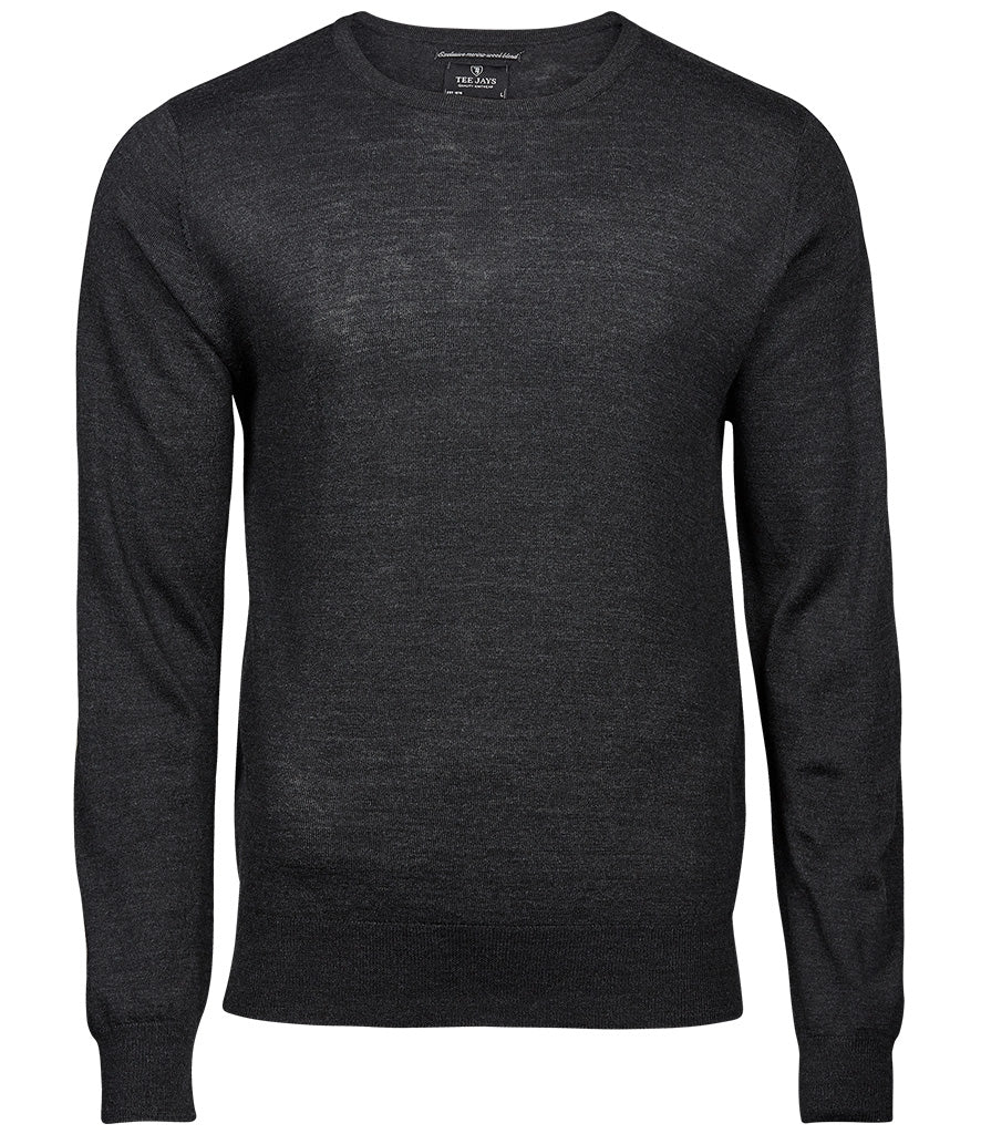 Tee Jays | Mens Crew Neck Knitted Sweater Tee Jays