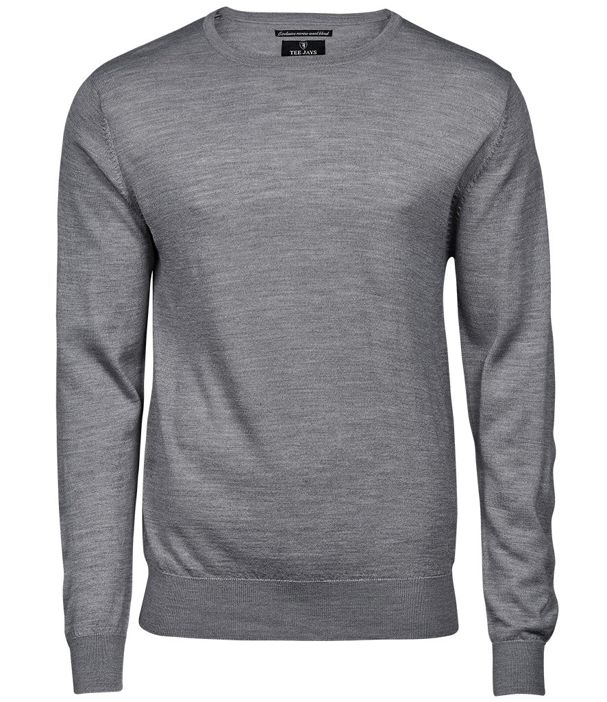 Tee Jays | Mens Crew Neck Knitted Sweater Tee Jays