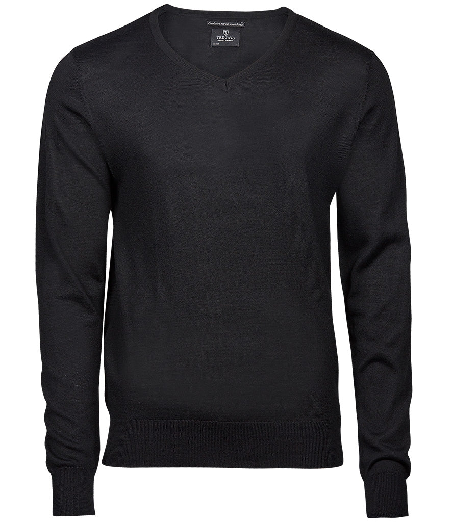 Tee Jays | Mens V Neck Knitted Sweater Tee Jays