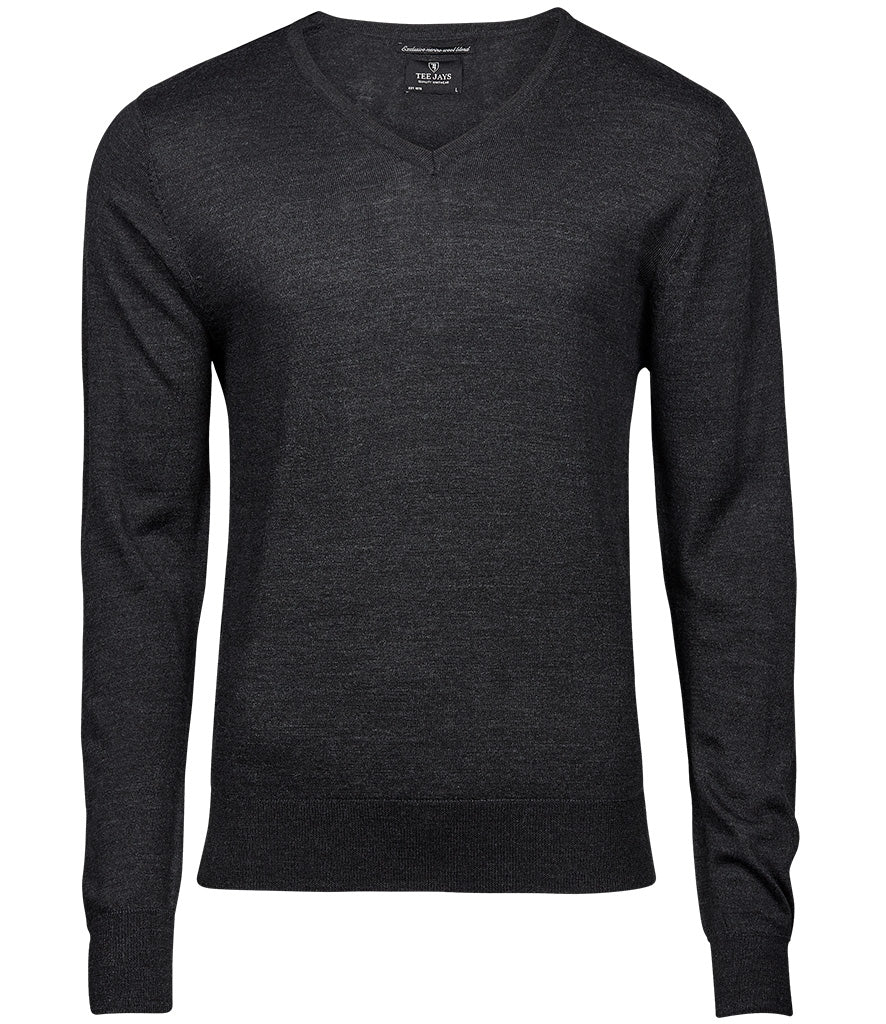 Tee Jays | Mens V Neck Knitted Sweater Tee Jays