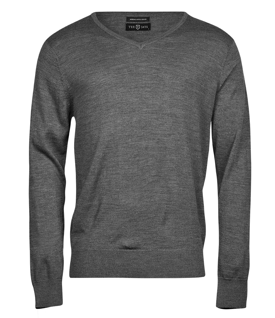 Tee Jays | Mens V Neck Knitted Sweater Tee Jays