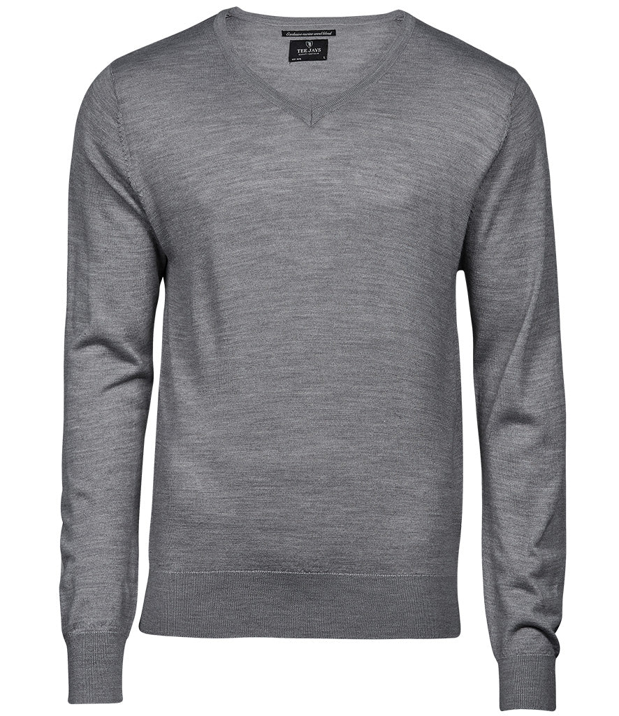 Tee Jays | Mens V Neck Knitted Sweater Tee Jays