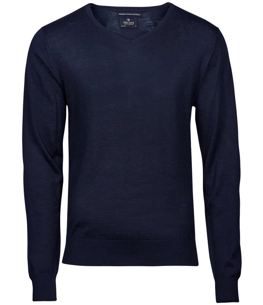 Tee Jays | Mens V Neck Knitted Sweater Tee Jays