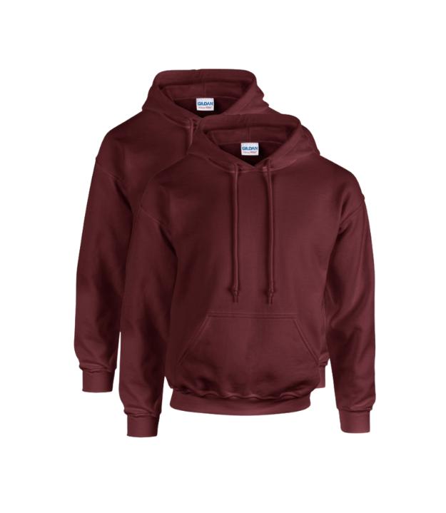 Gildan Heavy Blend Youth Hooded Sweatshirt Pack of 2  Plain Menswear Pullover Stylish GILDAN (7184176719711028997)