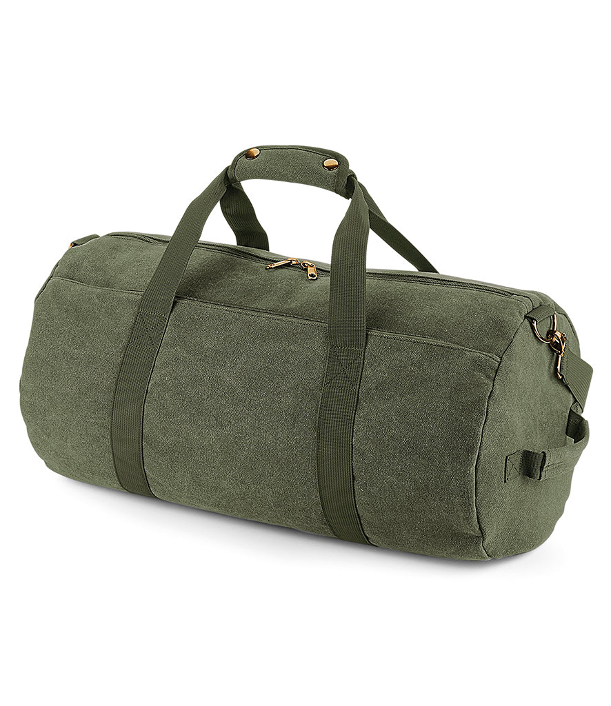 Bagbase Vintage Canval Barrel Bag BagBase