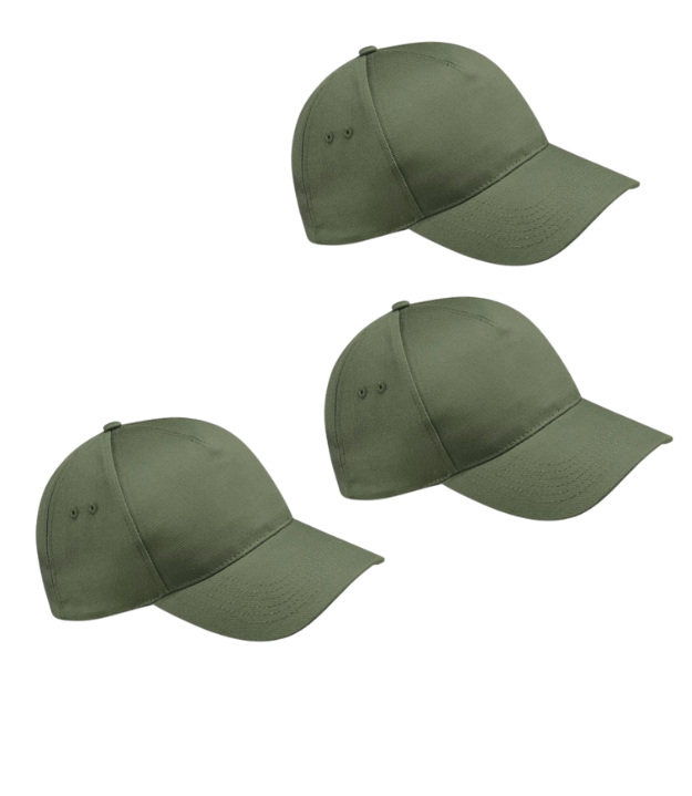 Beechfield Ultimate 5 Panel Cap Pack of 3 Beechfield