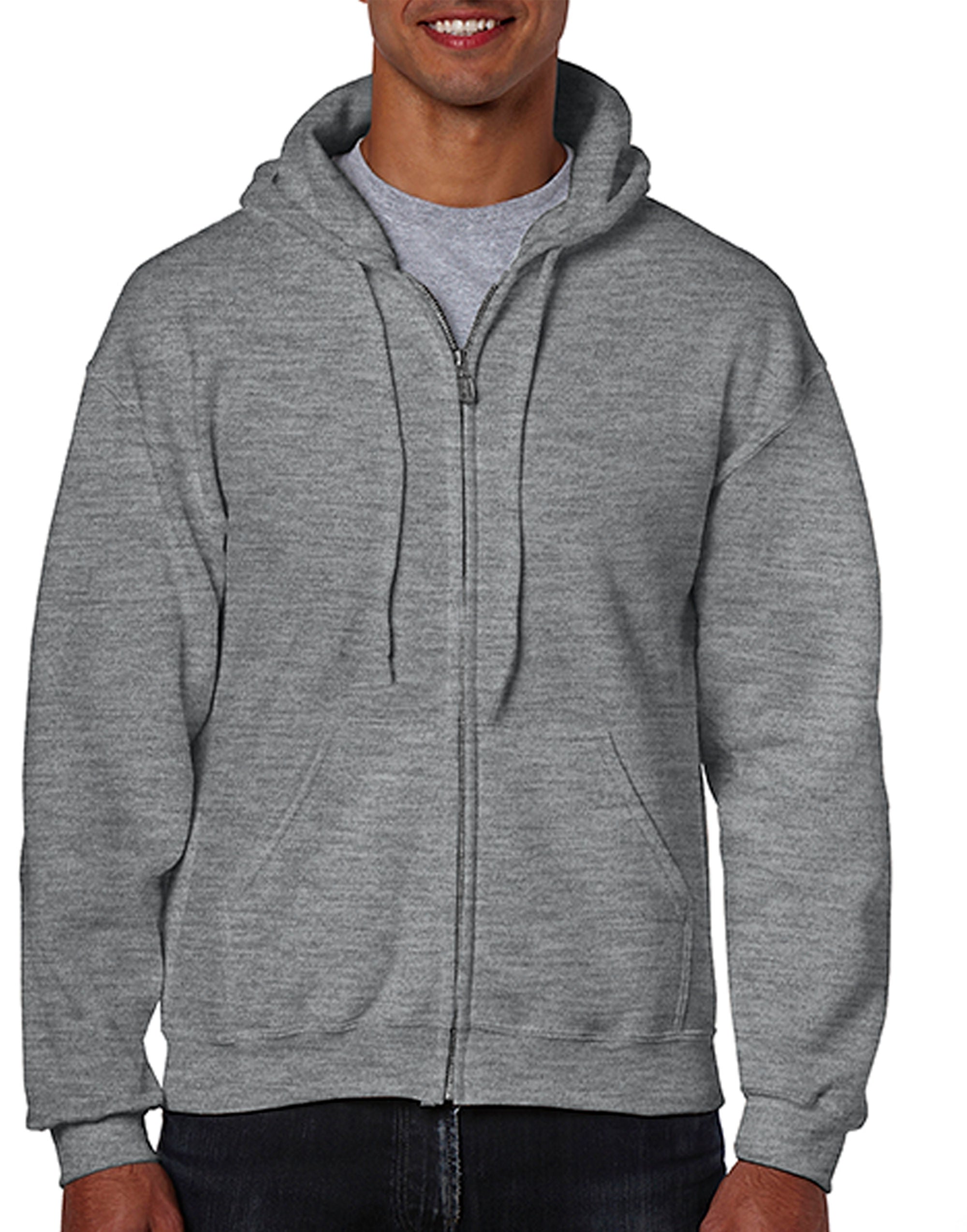 Gildan Heavy Blend Adult Zip Hood Sweat Hoodie GILDAN (7184176719711028997)