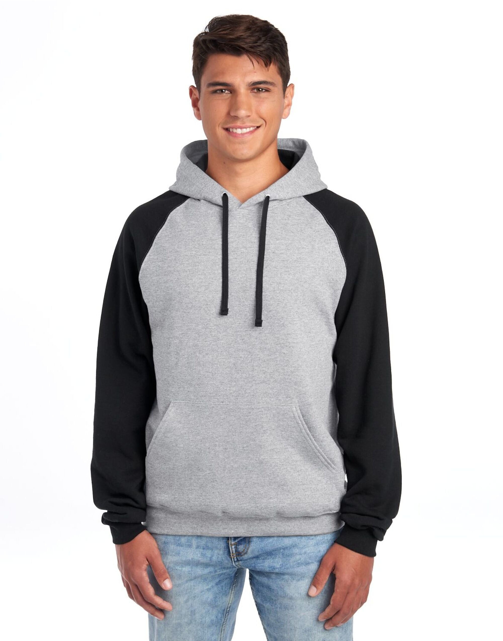 Jerzees NuBlend Colour-Block Hoodie Casual Long Sleeve Jerzees (7046223148714362625)