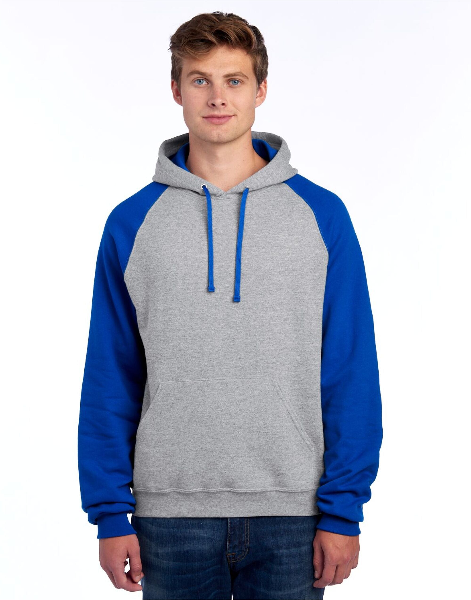 Jerzees NuBlend Colour-Block Hoodie Casual Long Sleeve Jerzees (7046223148714362625)