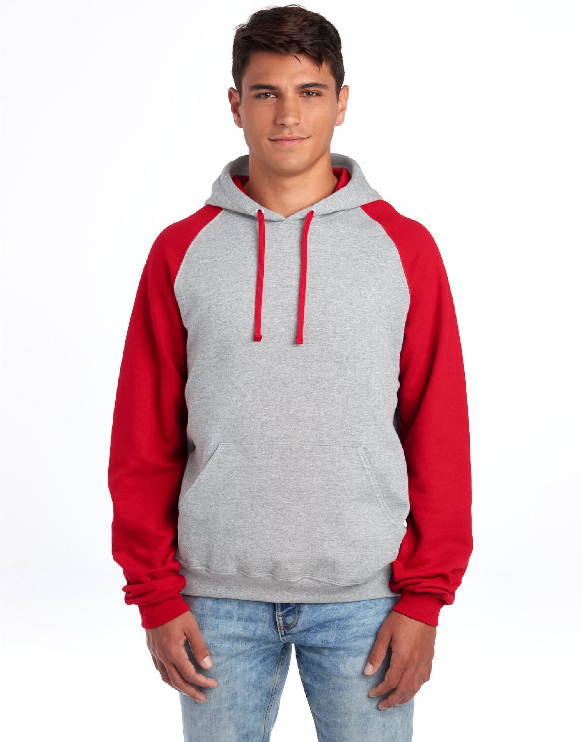 Jerzees NuBlend Colour-Block Hoodie Casual Long Sleeve Jerzees (7046223148714362625)