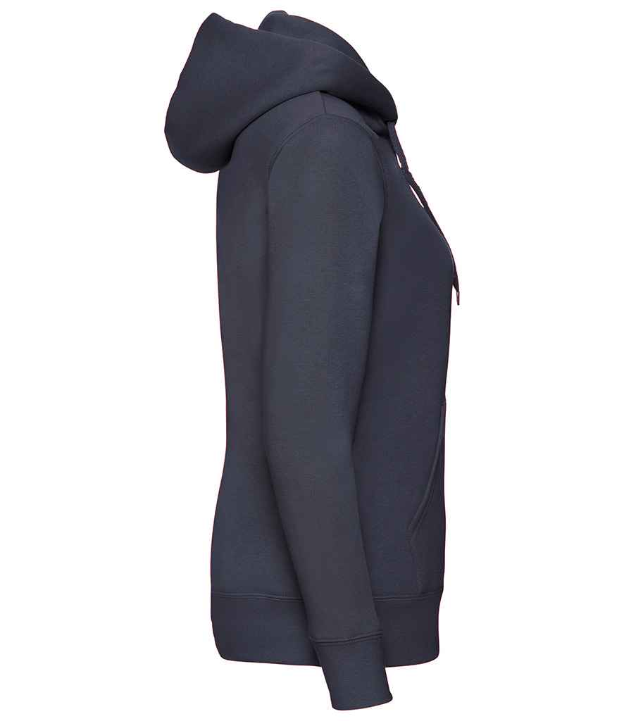 Fruit Of The Loom Women's Lady-Fit Sweatshirt Jacket | 100% Cotton, Deep Navy | Size M | Machine Washable