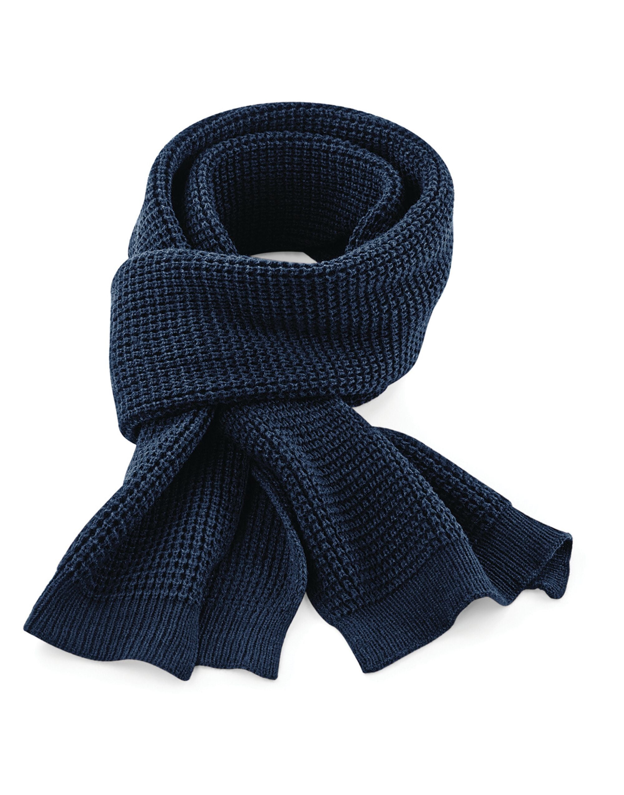 Beechfield Classic Waffle Knit Scarf | Multicolor - Prime Apparel